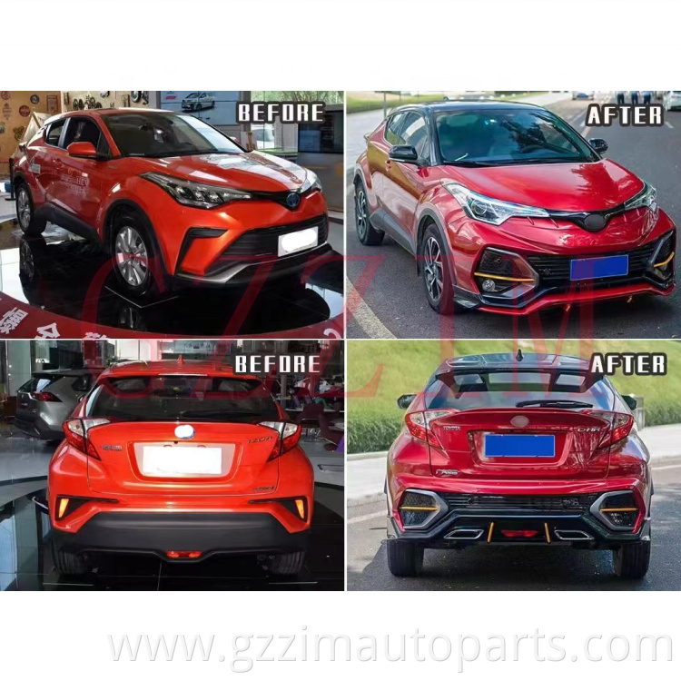 Plastic Front & rear Bumper Grille Full Sets Bodykit FOR CHR Upgrade Parts